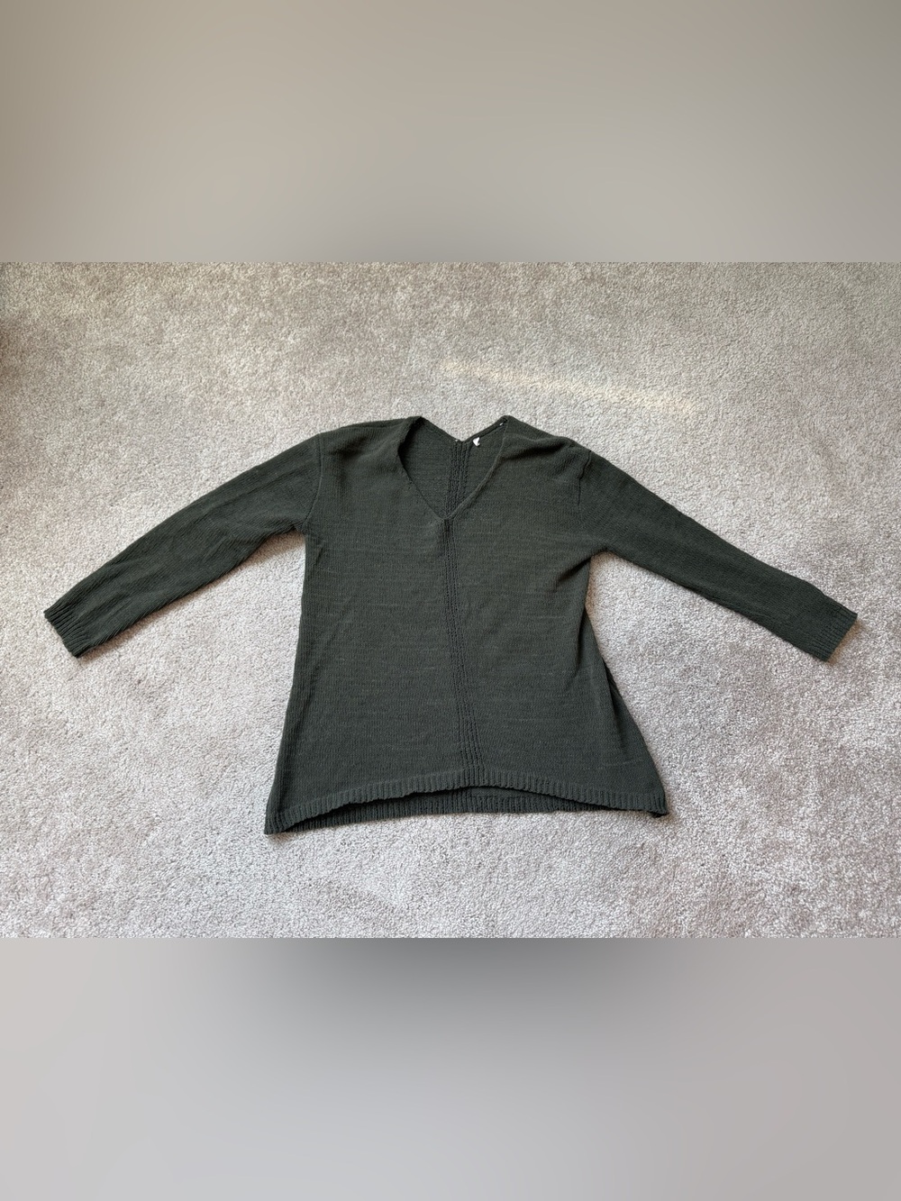 Philosophy | Olive Green Textured Knit Sweater | Medium